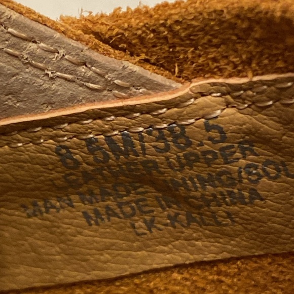 Lucky Brand Women's Tan Suede Peep Toe Booties, Size:8.5 - Picture 8 of 16